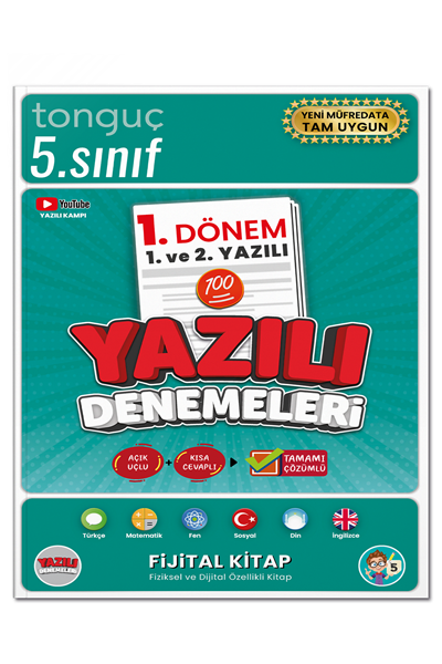 Tonguç Akademi 5. Sınıf Yazılı Denemeleri 1. Dönem 1 ve 2. Yazılı