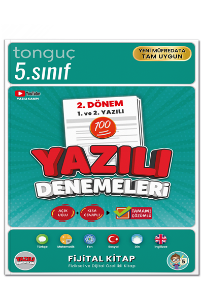 Tonguç Akademi 5. Sınıf  Yazılı Denemeleri 2. Dönem 1 ve 2. Yazılı