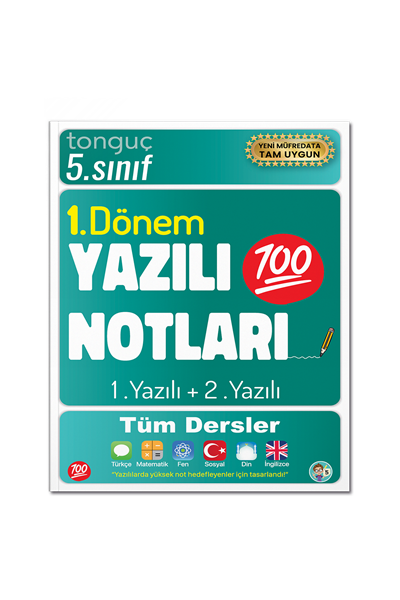 Tonguç Akademi 5. Sınıf Yazılı Notları 1. Dönem 1 ve 2. Yazılı