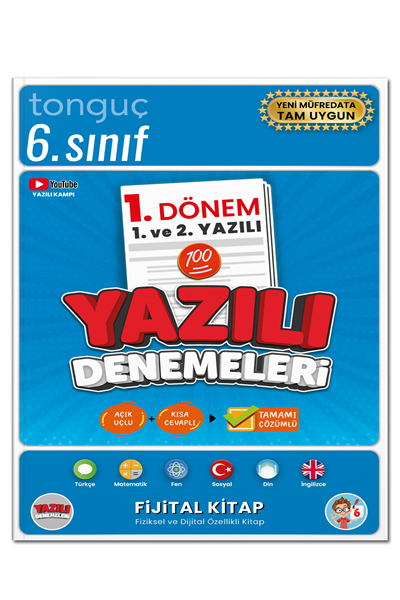 Tonguç Akademi 6. Sınıf Yazılı Denemeleri 1. Dönem 1 ve 2. Yazılı