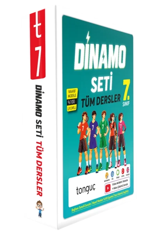 Tonguç Akademi 7. Sınıf Dinamo Tüm Dersler Soru Bankası Set
