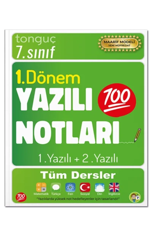 Tonguç Akademi 7. Sınıf Yazılı Notları 1. Dönem 1 ve 2. Yazılı