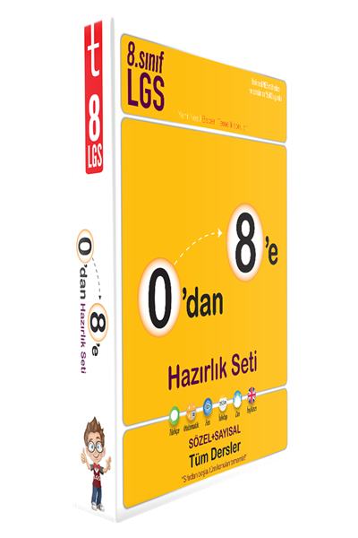 Tonguç Akademi LGS 8. Sınıf  0`dan 8`e Hazırlık Seti