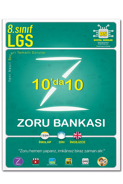 Tonguç Akademi LGS 8. Sınıf 10 da 10 Zoru Bankası