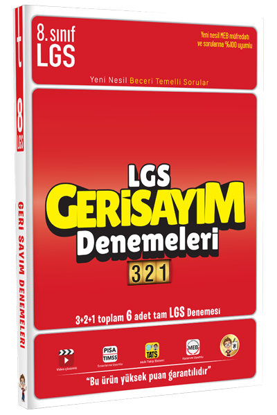 Tonguç Akademi LGS 8. Sınıf Geri Sayım 321 Denemeleri Video Çözümlü