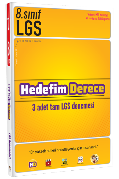 Tonguç Akademi LGS 8. Sınıf Hedefim Derece 3 Deneme