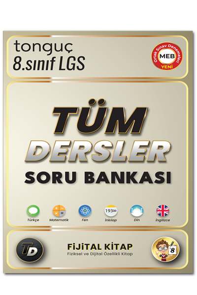 Tonguç Akademi LGS 8. Sınıf Tüm Dersler Fijital Kitap Soru Bankası
