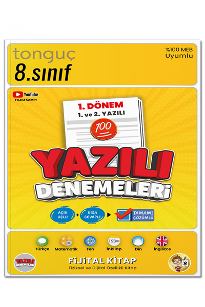 Tonguç Akademi LGS 8. Sınıf Yazılı Denemeleri 1. Dönem 1 ve 2. Yazılı