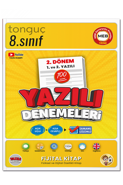 Tonguç Akademi LGS 8. Sınıf Yazılı Denemeleri 2. Dönem 1 ve 2. Yazılı