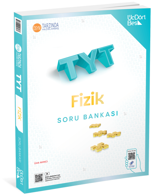 Üç Dört Beş Yayınları 2027 TYT Fizik Soru Bankası