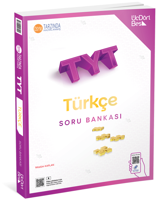 Üç Dört Beş Yayınları 2027 TYT Türkçe Soru Bankası