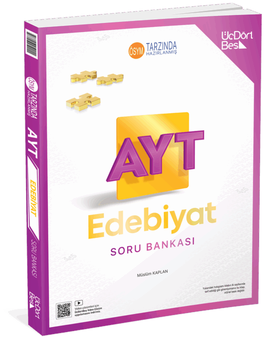 Üç Dört Beş Yayınları AYT Edebiyat Soru Bankası