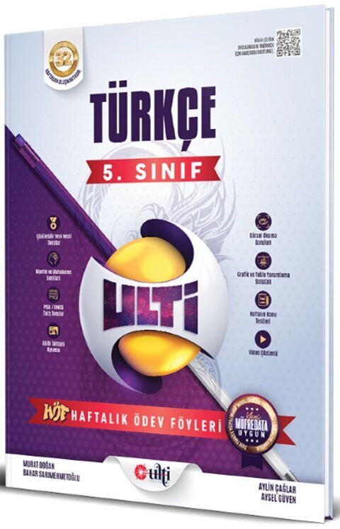 Ulti Yayınları 5. Sınıf  Türkçe Haftalık Ödev Föyleri