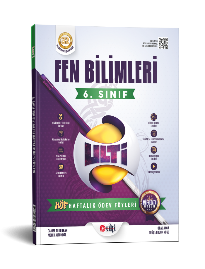 Ulti Yayınları 6. Sınıf Fen Bilimleri Haftalık Ödev Föyleri