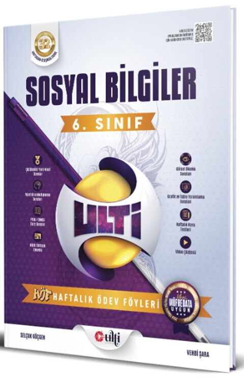 Ulti Yayınları 6. Sınıf Sosyal Bilgiler Haftalık Ödev Föyleri