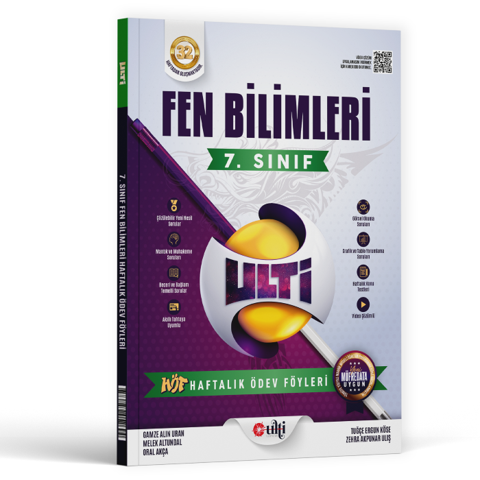 Ulti Yayınları 7. Sınıf Fen Bilimleri Haftalık Ödev Föyleri