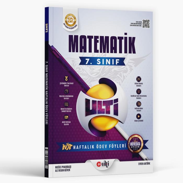 Ulti Yayınları 7. Sınıf Matematik Haftalık Ödev Föyleri