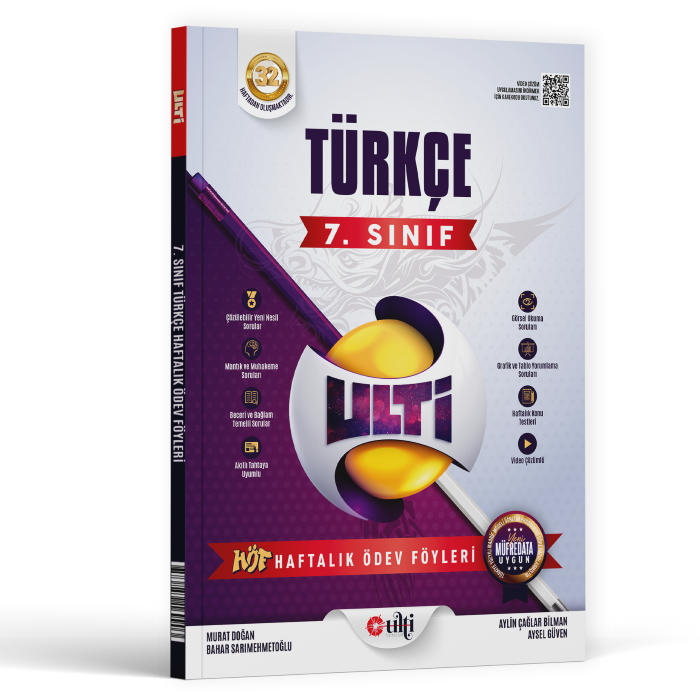 Ulti Yayınları 7. Sınıf Türkçe Haftalık Ödev Föyleri