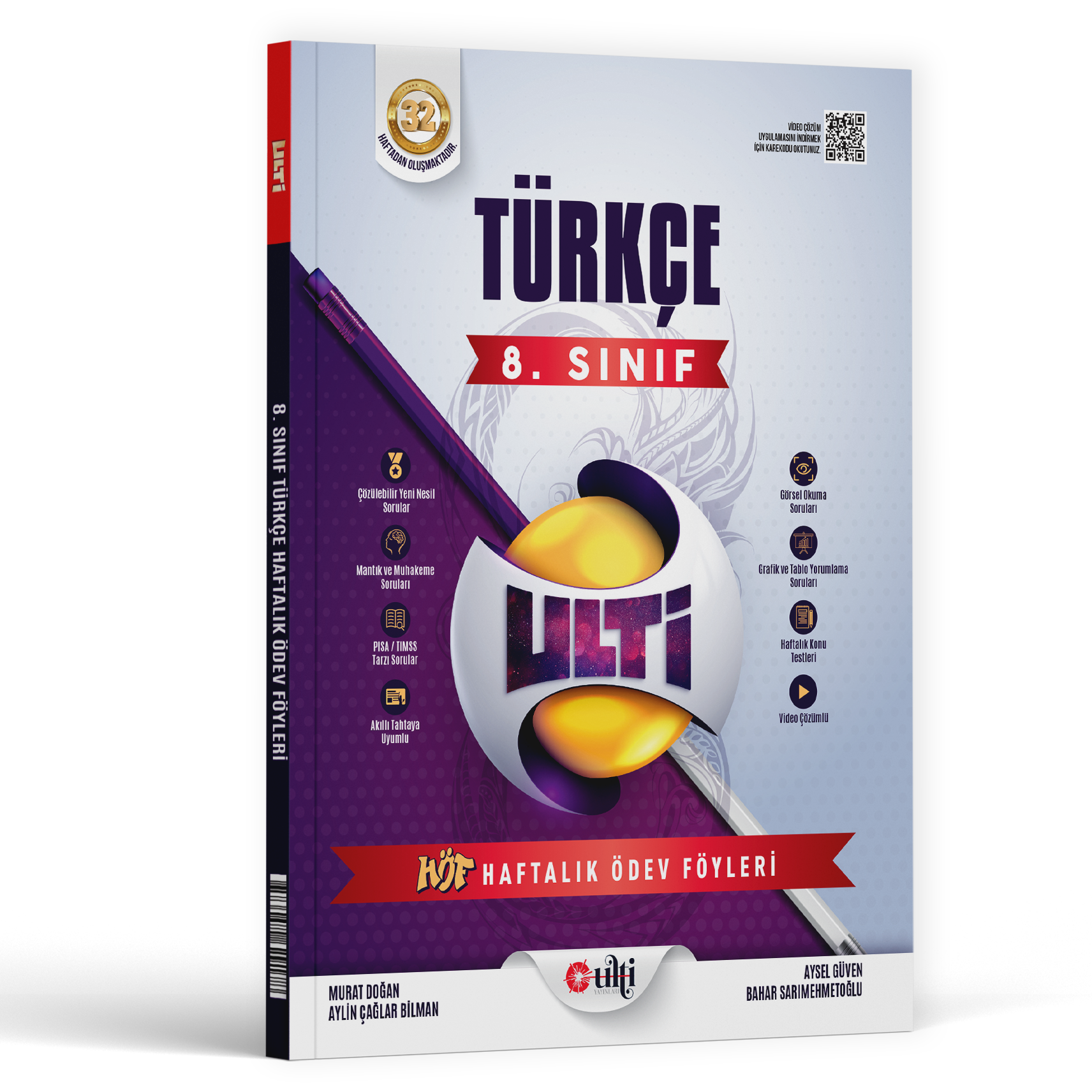 Ulti Yayınları Lgs 8. Sınıf  Türkçe Ulti Serisi Haftalık Ödev Föyleri