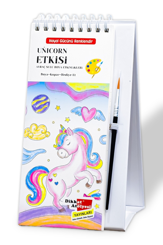 Unicorn Etkisi - Sulu Boya Etkinlik Kitabı