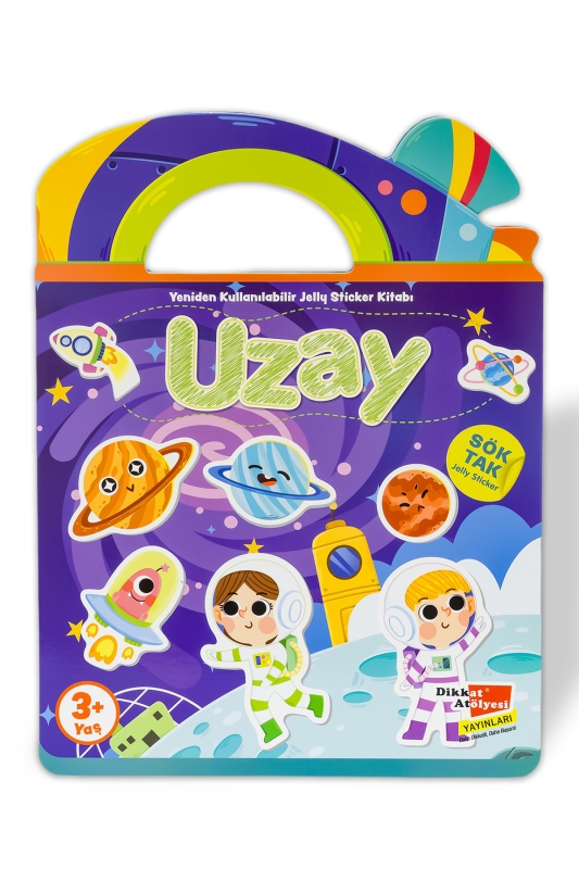 Uzay - Sök Tak Yeniden Kullanılabilir Jelly Etkinlik Sticker Kitabı