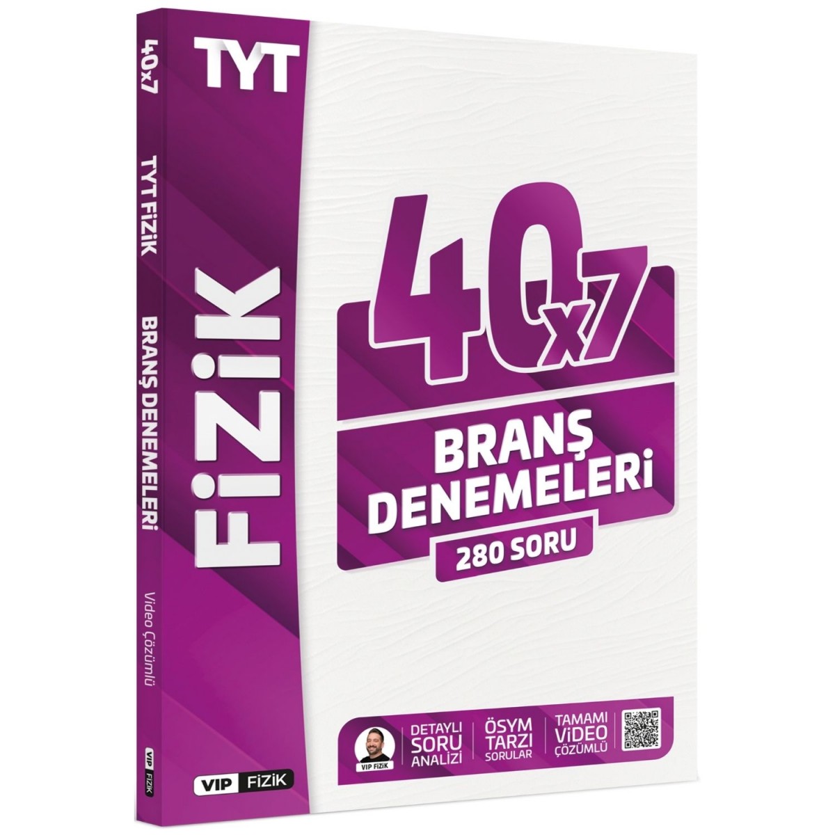VİP Fizik TYT Fizik Tamamı Video Çözümlü 40x7 Branş Denemeleri 