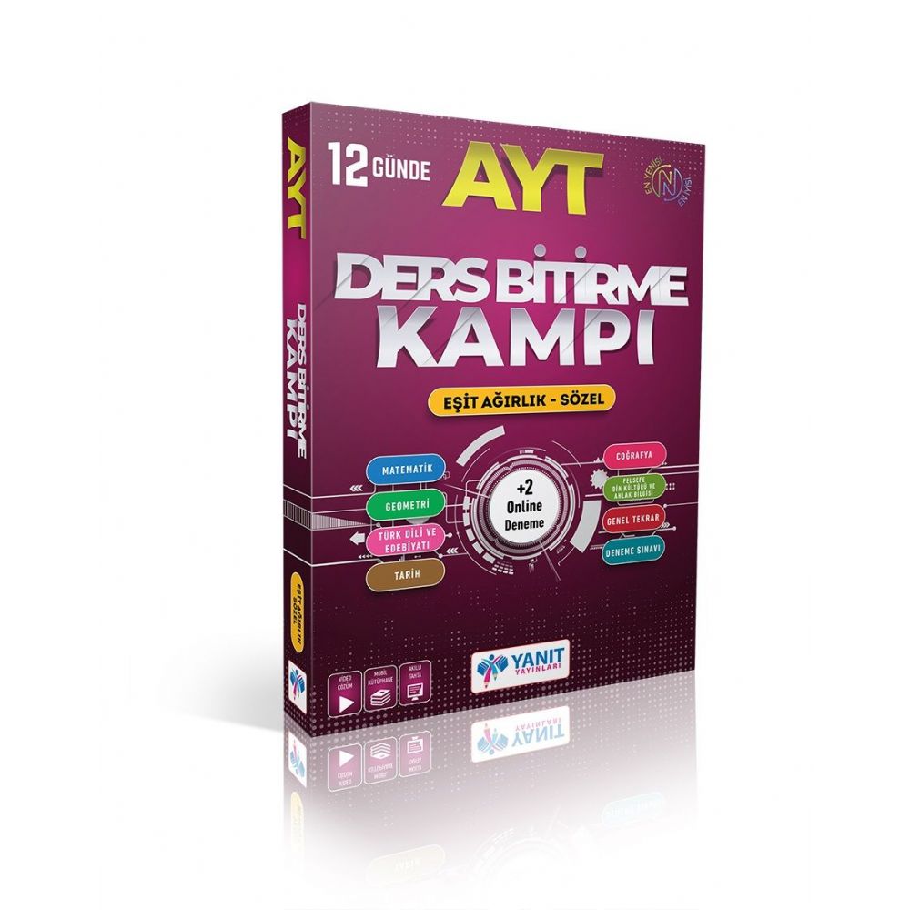 Yanıt Yayınları Ayt Eşit Ağırlık Sözel 12 Günde Ders Bitirme Kampı