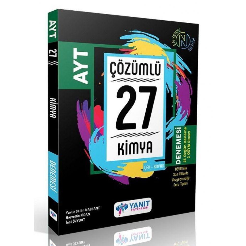 Yanıt Yayınları Ayt Kimya 27 Deneme Çözümlü