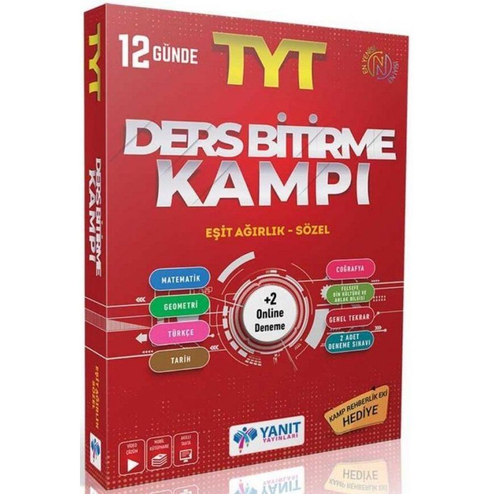 Yanıt Yayınları Tyt Eşit Ağırlık Sözel 12 Günde Ders Bitirme Kampı
