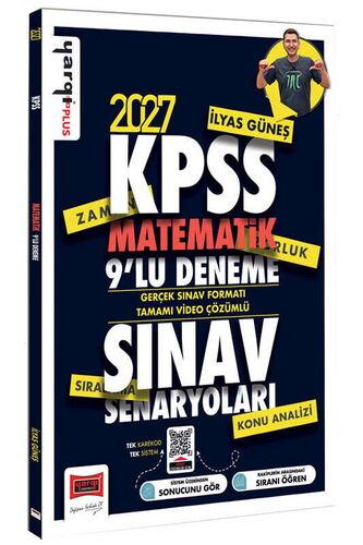 Yargı Yayınları 2027 KPSS Matematik Sınav Senaryoları Tamamı Video Çözümlü 9 Deneme İlyas Güneş