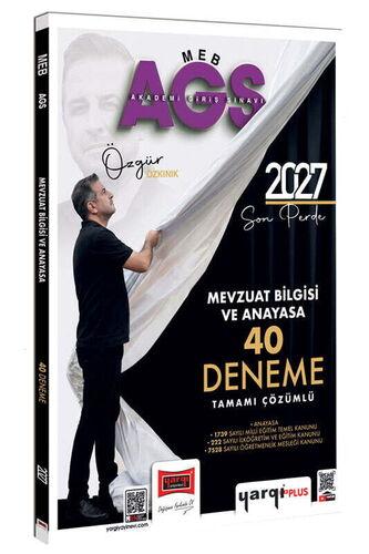 Yargı Yayınları 2027 MEB-AGS Mevzuat Bilgisi ve Anayasa Tamamı Çözümlü 40 Deneme