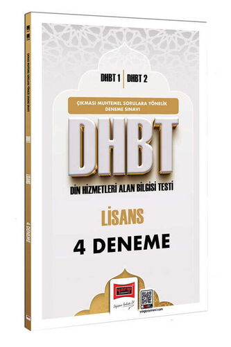 Yargı Yayınları DHBT 1 - DHBT 2 Lisans 4 Deneme Sınavı