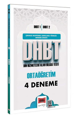 Yargı Yayınları DHBT 1 - DHBT 2 Ortaöğretim 4 Deneme Sınavı