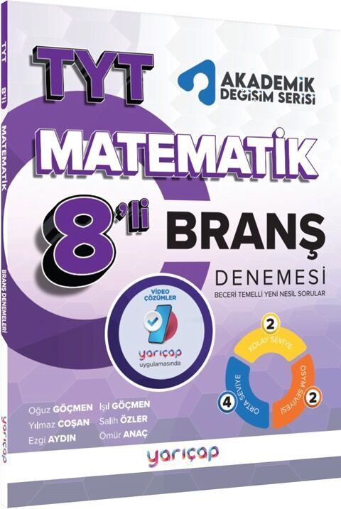 Yarı Çap Yayınları TYT Matematik 8 Branş Denemesi