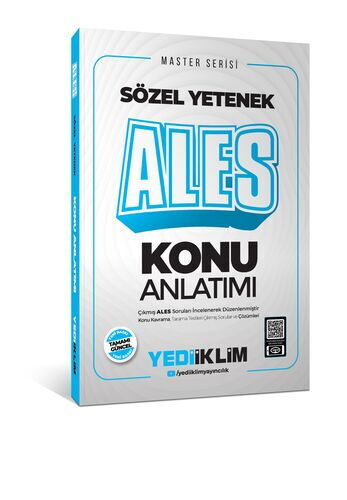 Yediiklim Yayınları 2026 Master Serisi ALES Sözel Yetenek Konu Anlatımı