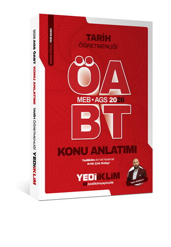Yediiklim Yayınları 2026 MEB AGS ÖABT Tarih Öğretmenliği Konu Anlatımı