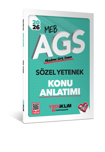 Yediiklim Yayınları 2026 MEB AGS Sözel Yetenek Konu Anlatımı