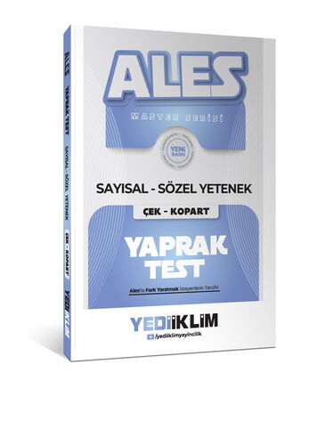 Yediiklim Yayınları 2027 ALES Sayısal-Sözel Yetenek Çek Kopart Yaprak Test