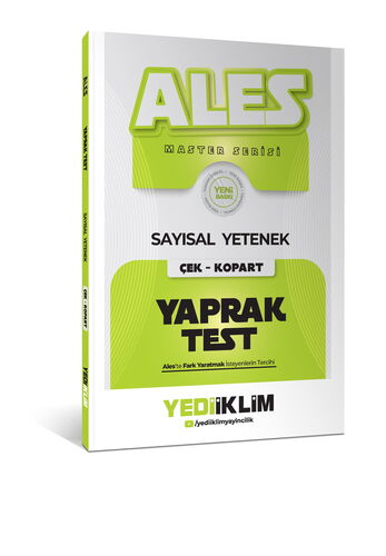 Yediiklim Yayınları 2027 ALES Sayısal Yetenek Çek Kopart Yaprak Test