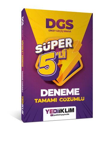 Yediiklim Yayınları 2027 DGS Tamamı Çözümlü Süper 5'li Deneme