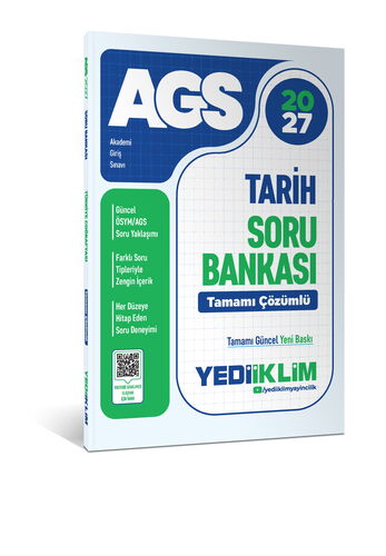 Yediiklim Yayınları 2027 MEB AGS Tarih Tamamı Çözümlü Soru Bankası