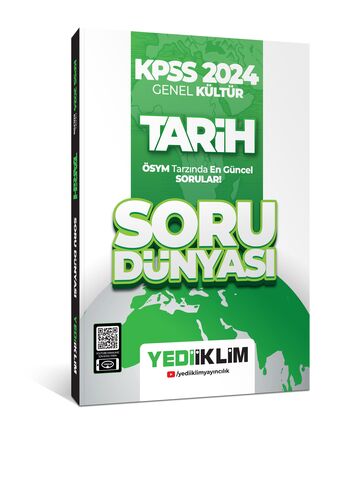 Yediiklim Yayınları KPSS 2024  Genel Kültür Tarih Soru Dünyası