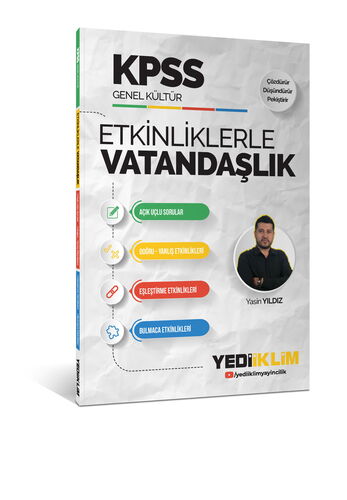 Yediiklim Yayınları KPSS Genel Kültür Etkinliklerle Vatandaşlık
