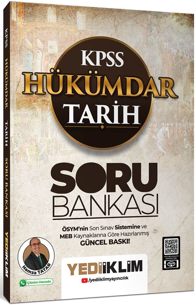 Yediiklim Yayınları KPSS Tarih Hükümdar Soru Bankası Güncel Baskı