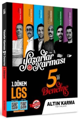 Altın Karma LGS 8. Sınıf 1. Dönem Yazarlar Karması 5 Deneme