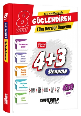 Ankara Yayıncılık LGS 8. Sınıf Tüm Dersler Güçlendiren Denemeleri