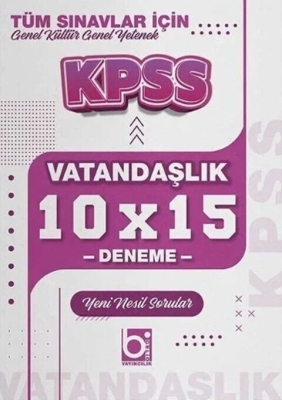 Bigelio Yayıncılık KPSS Vatandaşlık 10x15 Deneme