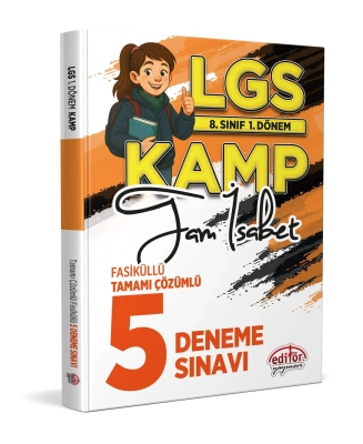 Editör Yayınları LGS 8. Sınıf 1. Dönem Kamp Tam İsabet Fasiküllü Tamamı Çözümlü 5 Deneme Sınavı