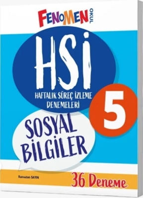 Fenomen Okul Yayınları 5. Sınıf Sosyal Bilgiler Haftalık Süreç İzleme Denemeleri