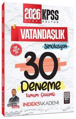 İndeks Akademi 2026 KPSS Vatandaşlık Simülasyon 30 Deneme Çözümlü - Emrah Vahap Özkaraca
